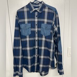 Zara Man Check Contrast Button Down